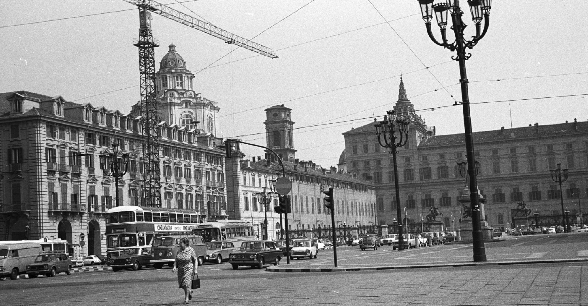 Piazza Castello, Turin - Before(Fortepan)