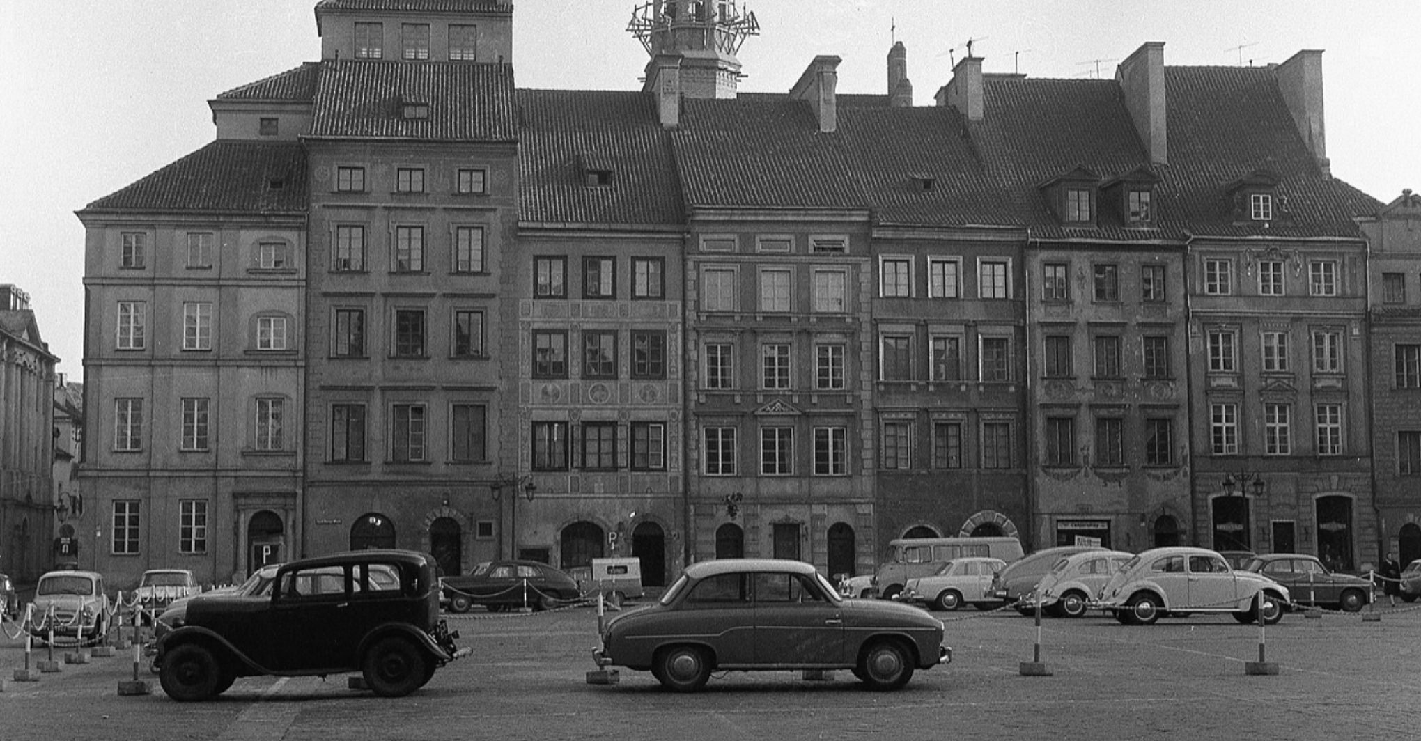 Old Town Market Square, Warsaw - Before(Fortepan)