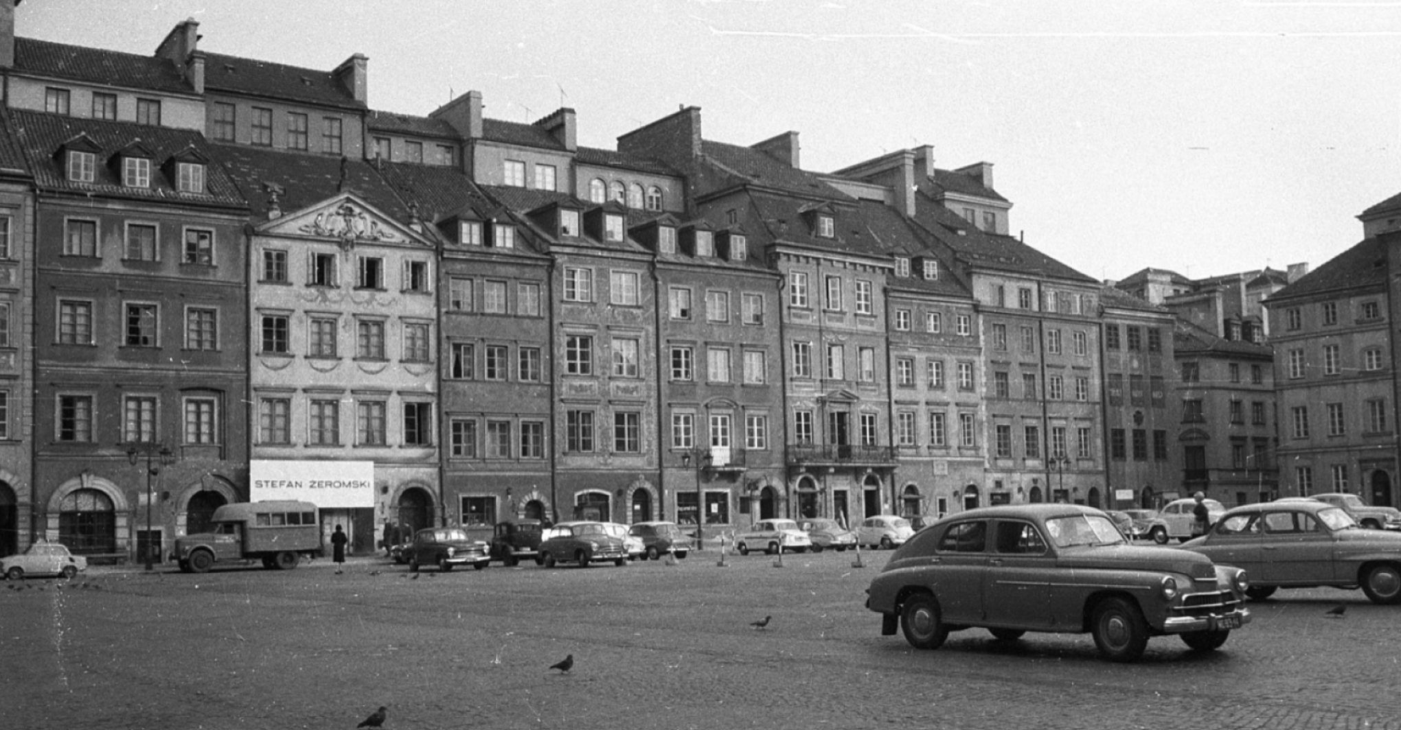 Old Town Market Square, Warsaw - Before(Fortepan)