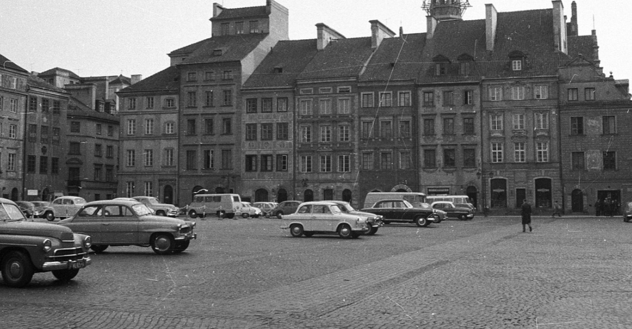 Old Town Market Square, Warsaw - Before(Fortepan)